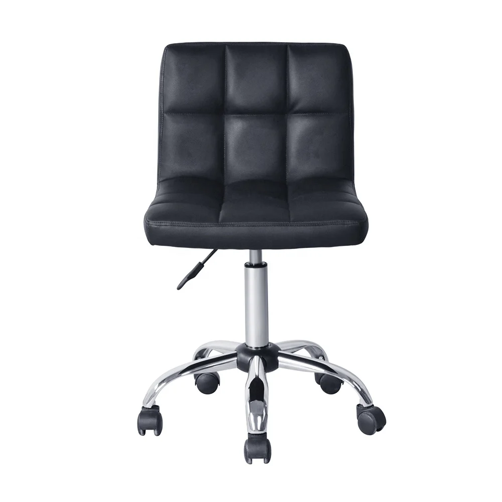 factory manufacture  pu leather swivel bar stools for barber store with castors wheels