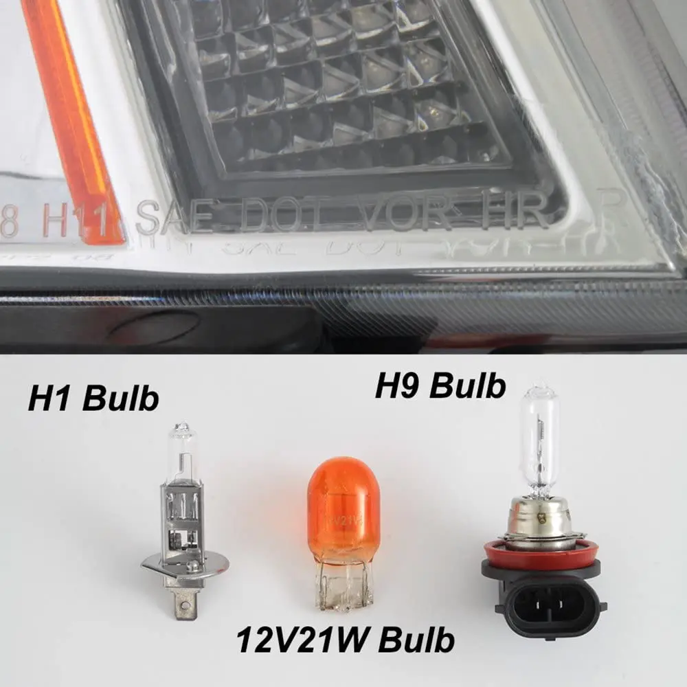 Halogen Projector Headlight Headlamp For Cadillac CTS 2008-2014 Exc V 2009 Clear Lens Chrome bezel Head Lamp GM2502309 22783446