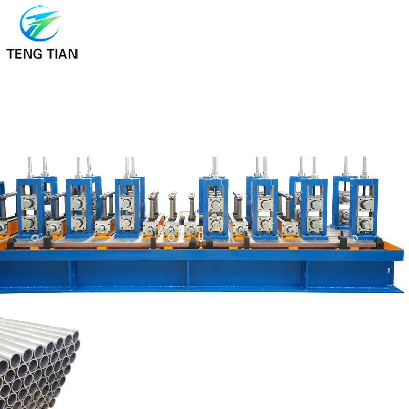 76mm steel MS pipe making machine with quick change roller system