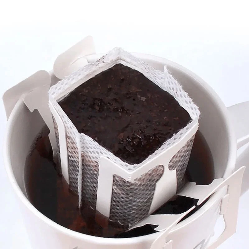 50pcs/bag Portable Hanging Ear Style Coffee Filter Eco-Friendly Paper Bag For Espresso Coffee Pack Disposable Coffee Filter Bag