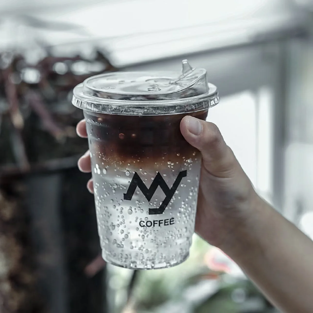 Wholesale disposable Custom printed clear 12/16/20/24oz PET transparent plastic cup with lid boba bubble milk tea cup