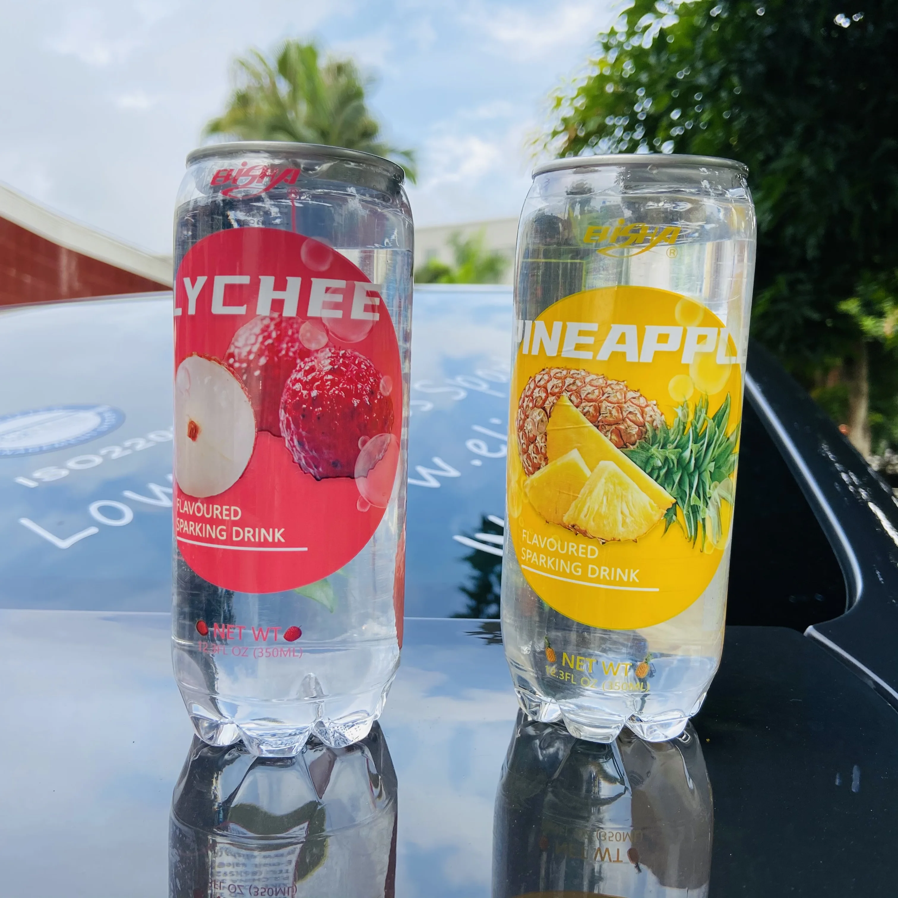 Carbonated Drinks 350ml cans in stacks