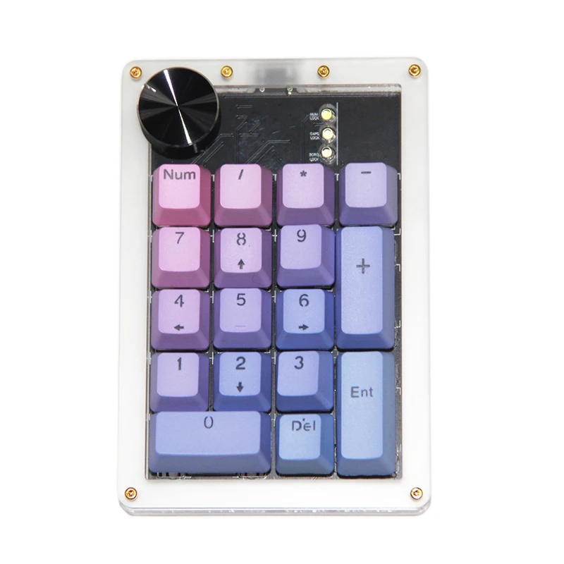 17 Key With keycap LED Back light Support VIA Programming Macro Function Gateron Switch Encode Hot swap Smart Pad Mechanical