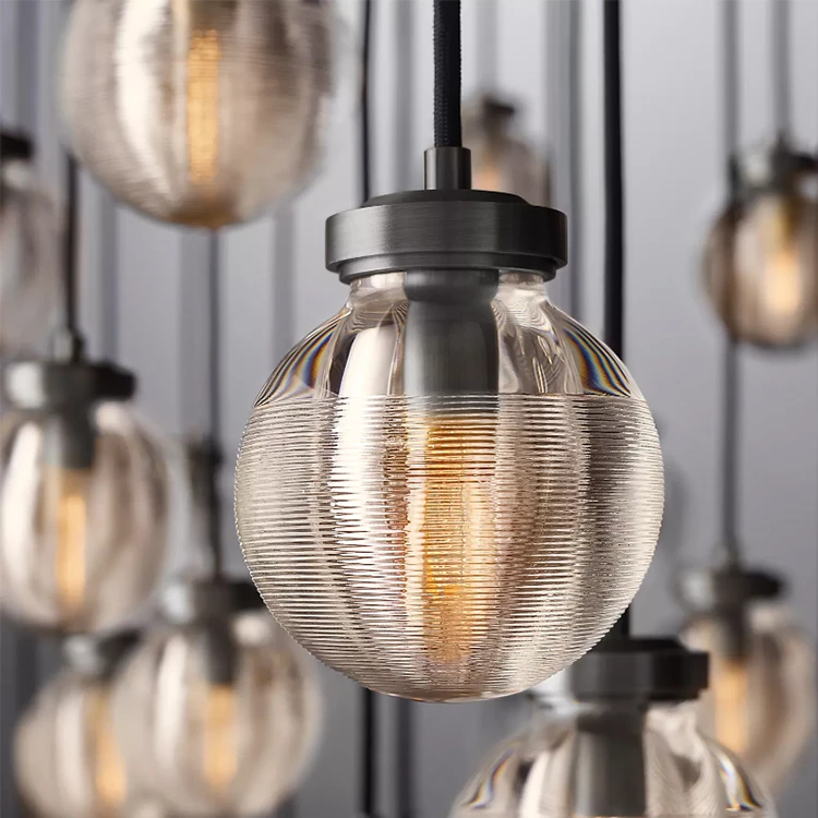 Tpstarlite Modern Style Dining Hall Commercial Hotel Villa Luxury Custom Glass Chandelier Lamp