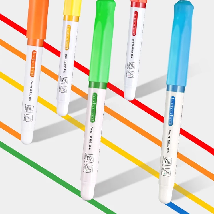 2024 straight liquid marker set 24 Colors soft head brush tip acrylic paint Marker Pen for DIY art Drawing wholesale