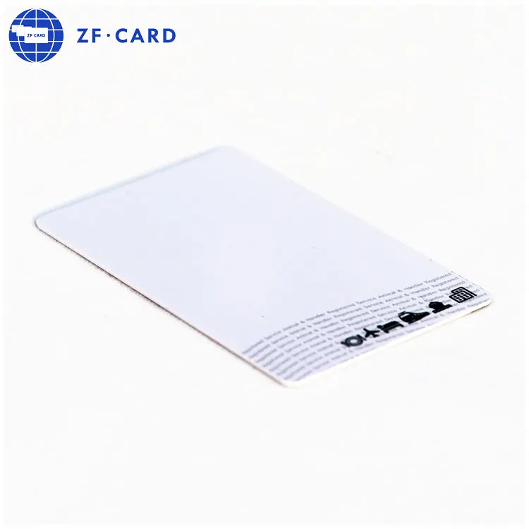 Standard PVC  white blank chip contact card  Wholesale Printable Rfid sle4442 smart  nfc black card supplier