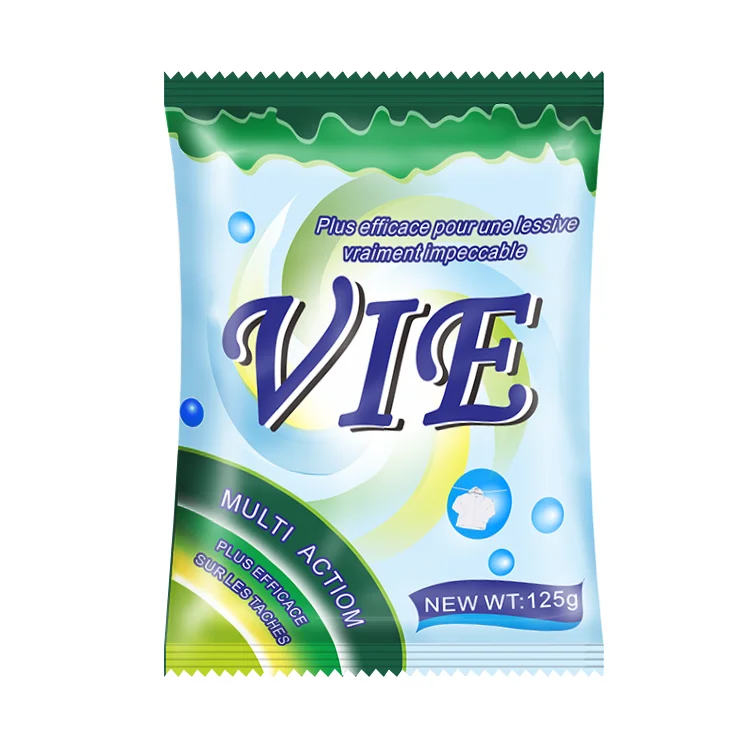125g VIP VIA VIE Strong Fruit Smell Rich Foam Laundry Washing Powder Detergent Soap From Lile Detergent Factory