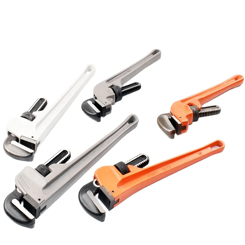 Wholesale Custom Portable Heavy Duty Adjustable Capacity One Hand Heavy Duty Hand Tool Pipe Wrench Set