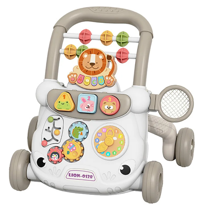 Hot New Product Baby Push Along Walker Learning Walking Multifunctional Adjustable Music Stroller