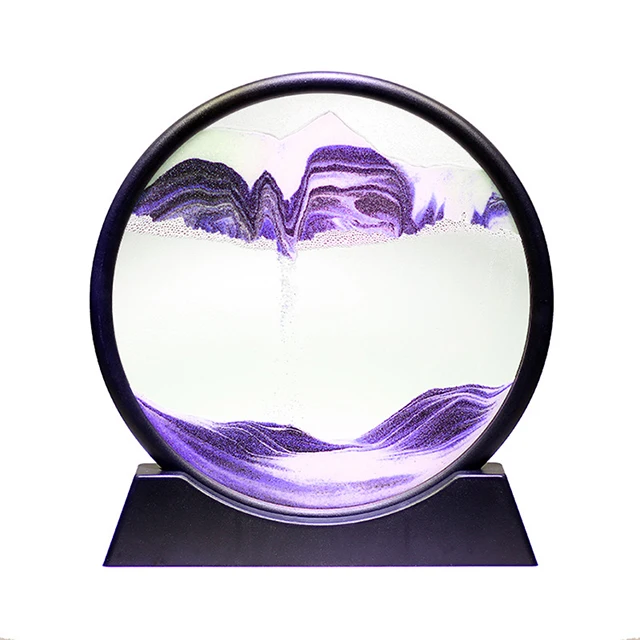 High-end Light Luxury Magic Sand Art Quicksand Painting Hourglass 3d Deep Sea Sandscape Quicksand Painting For Home Decor