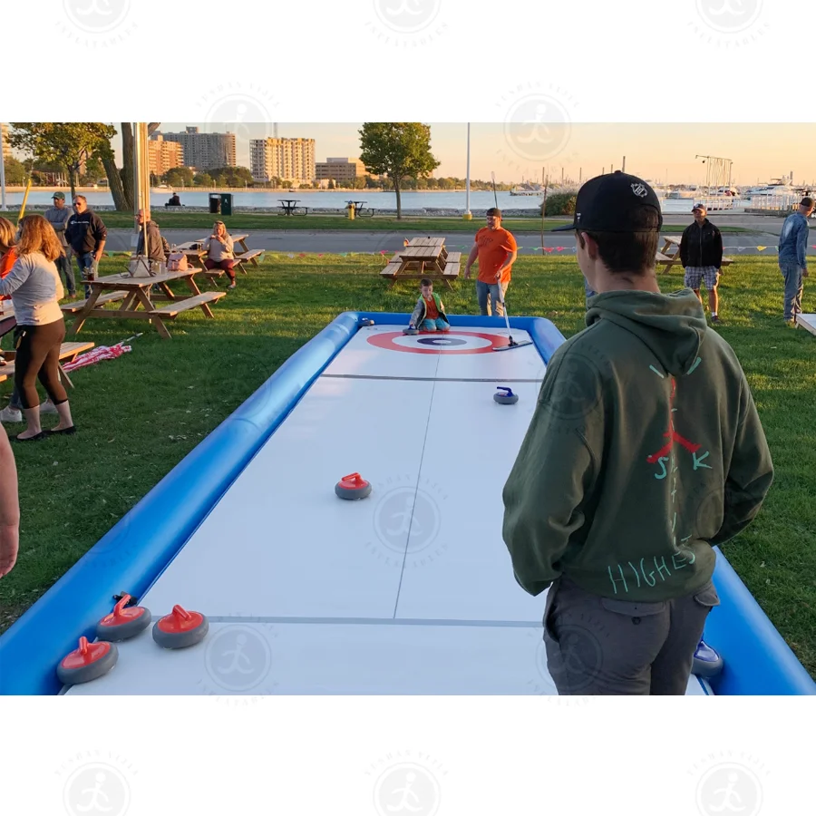 Inflatable Kiddie Ice Rink Super Quality Synthetic Ice Scaring Rink Backyard Ice Hockey Rink