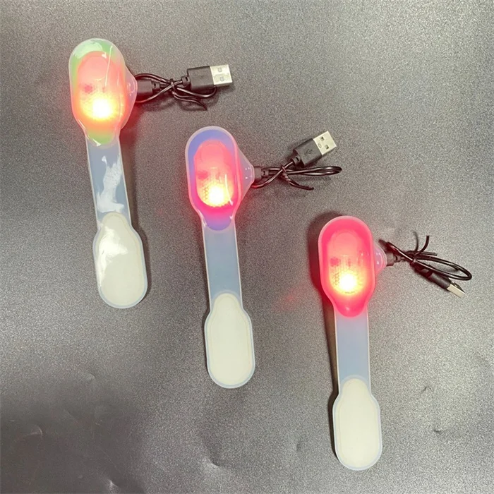 Rechargeable Clip on Magnetic LED Safety Light Silicone Running Lamp with 3 Light Modes for Hiking Dog Walking Running Jogging