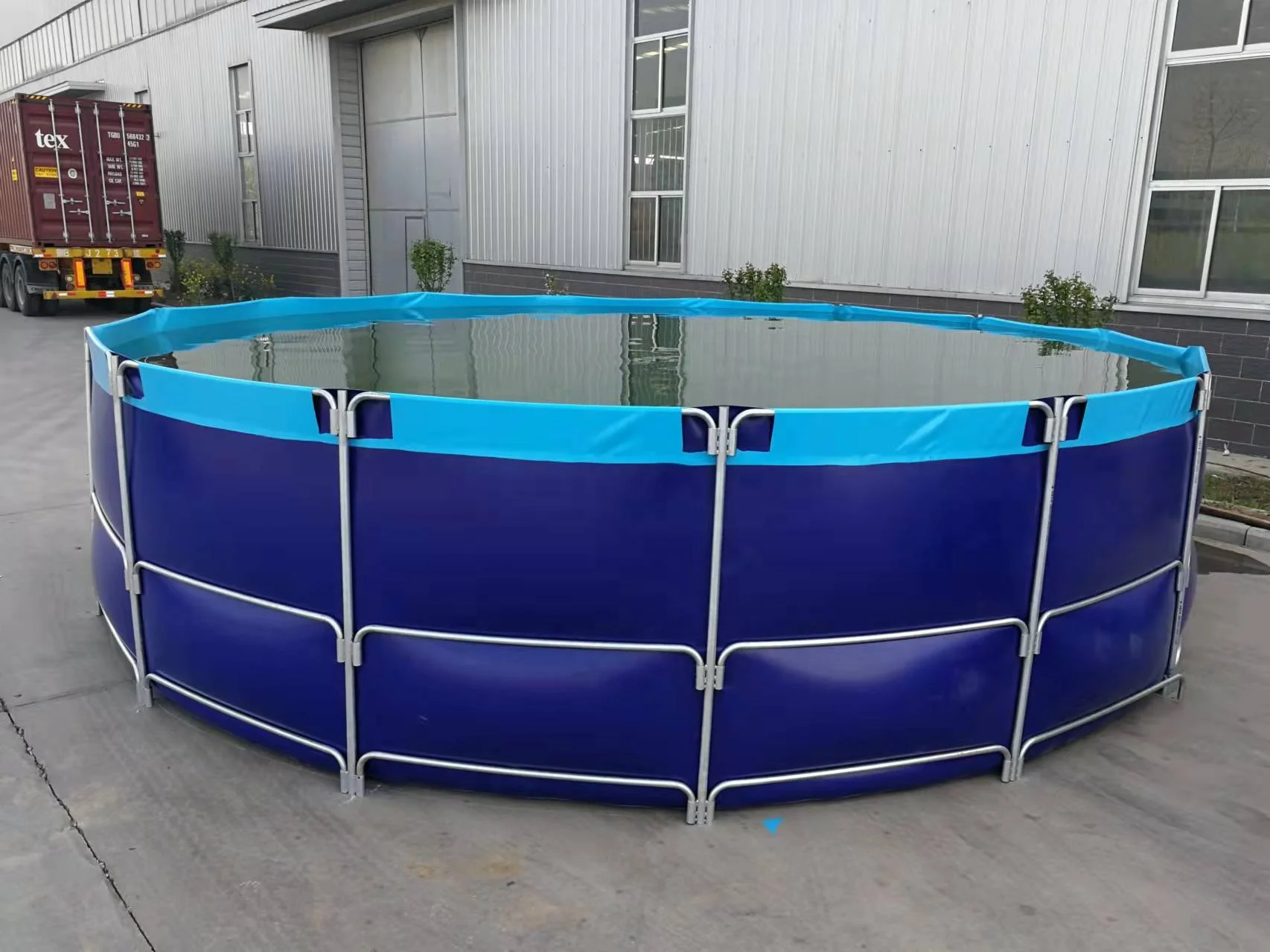 Round Pvc Collapsible Commercial Fishing Tanks,Foldable Fish Ponds Pvc Fish Farming Tanks Ras Fish Pvc Tanks