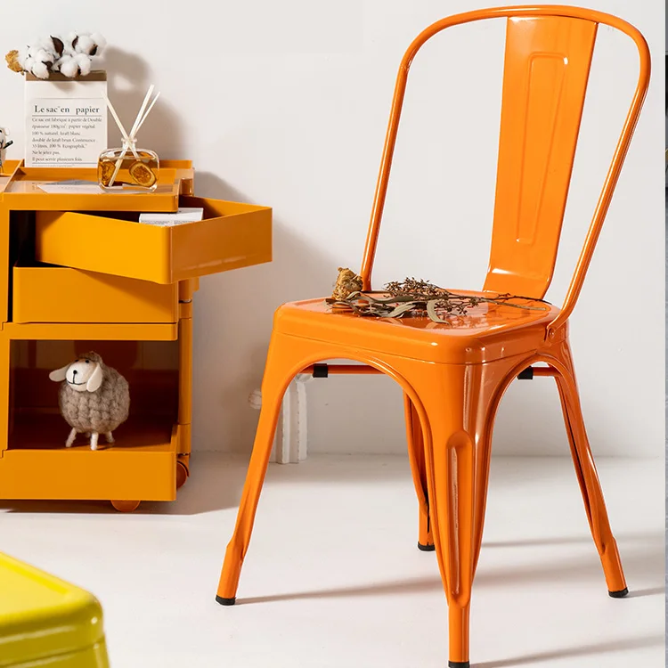 Винтажное железное обеденное кресло в стиле индастриал, стул для стола в стиле молочного чая, кофе, горячий горшок, металлическое кресло, стул для отдыха