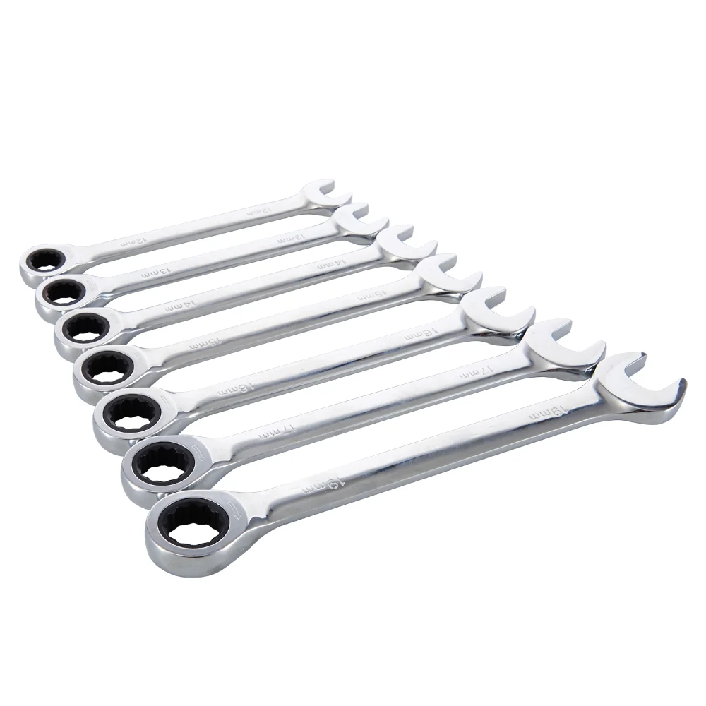 Best seller chrome vanadium steel ratchet wrench set in bag