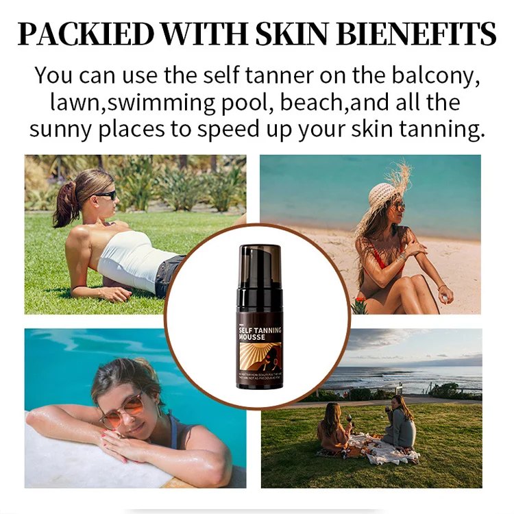 Huati Sifuli RubioAroma Tanning Gel Private Label Tanning Accelerator Gel Extreme Brown Dark Sunbed Tanning Gel Accelerator