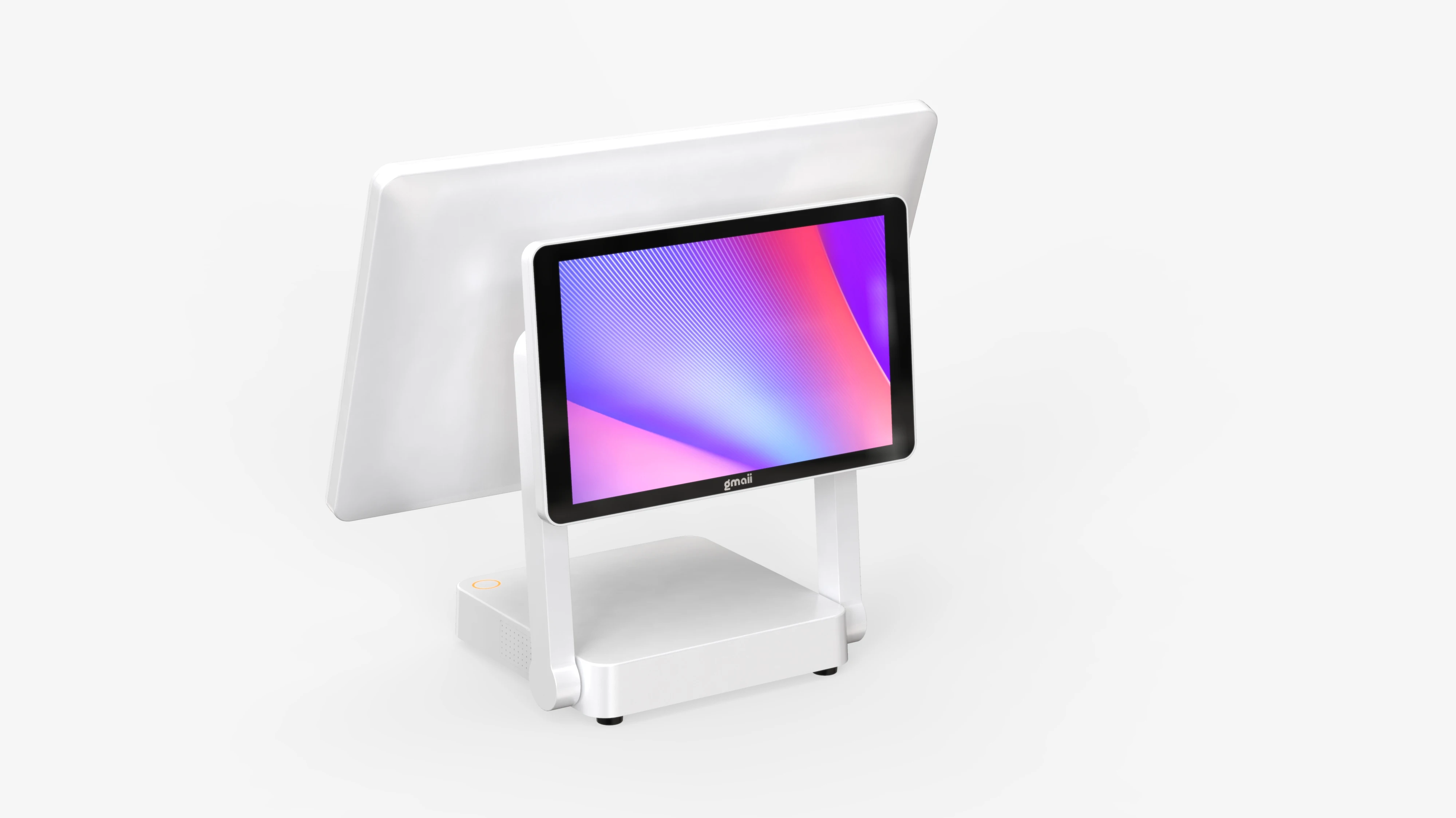 Gmaii двойной экран 15 дюймов windows 10 pos touch все в одном ПК компьютер с сенсорным экраном