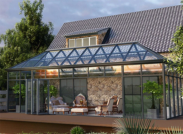 Double glazing coupler alloy designed glass house
