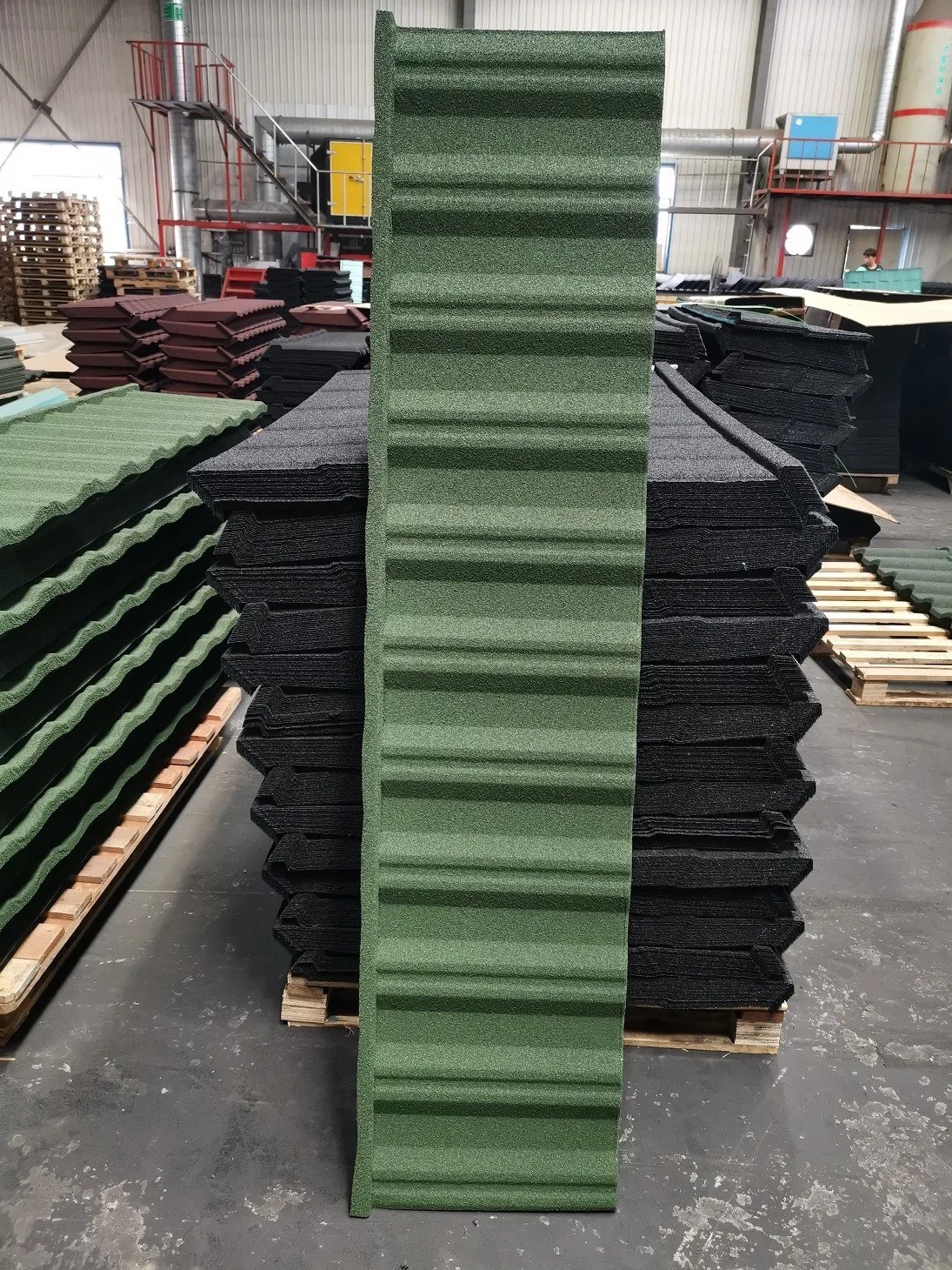 Wholesale 0.25mm~0.60mm Ripple Tiles Stone Coated Steel Aluminum Zinc Steel Roof Sheet