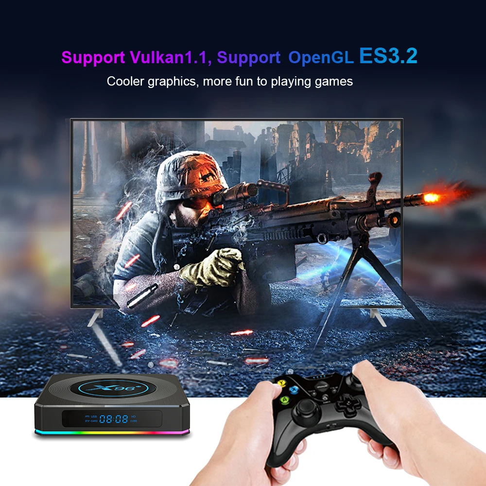 BOXPUT X96 X4 S905X4 xioami tv box s android Пакистан спутниковый приемник Интернет декодер