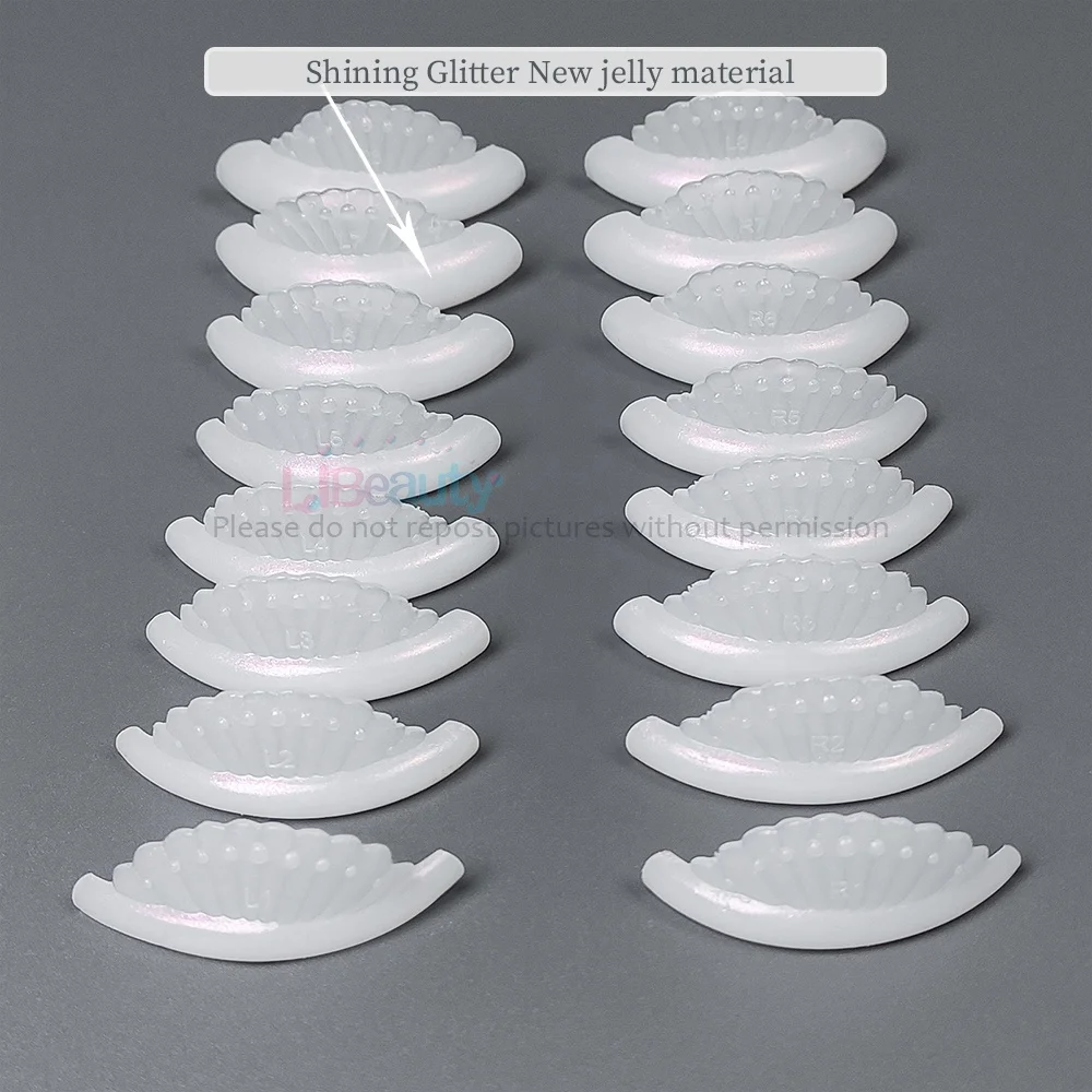 Wholesale Eyelash lifting rods New Glitter color Lash lift silicone Customization Eyelash perm pad Professional Lash lift shield