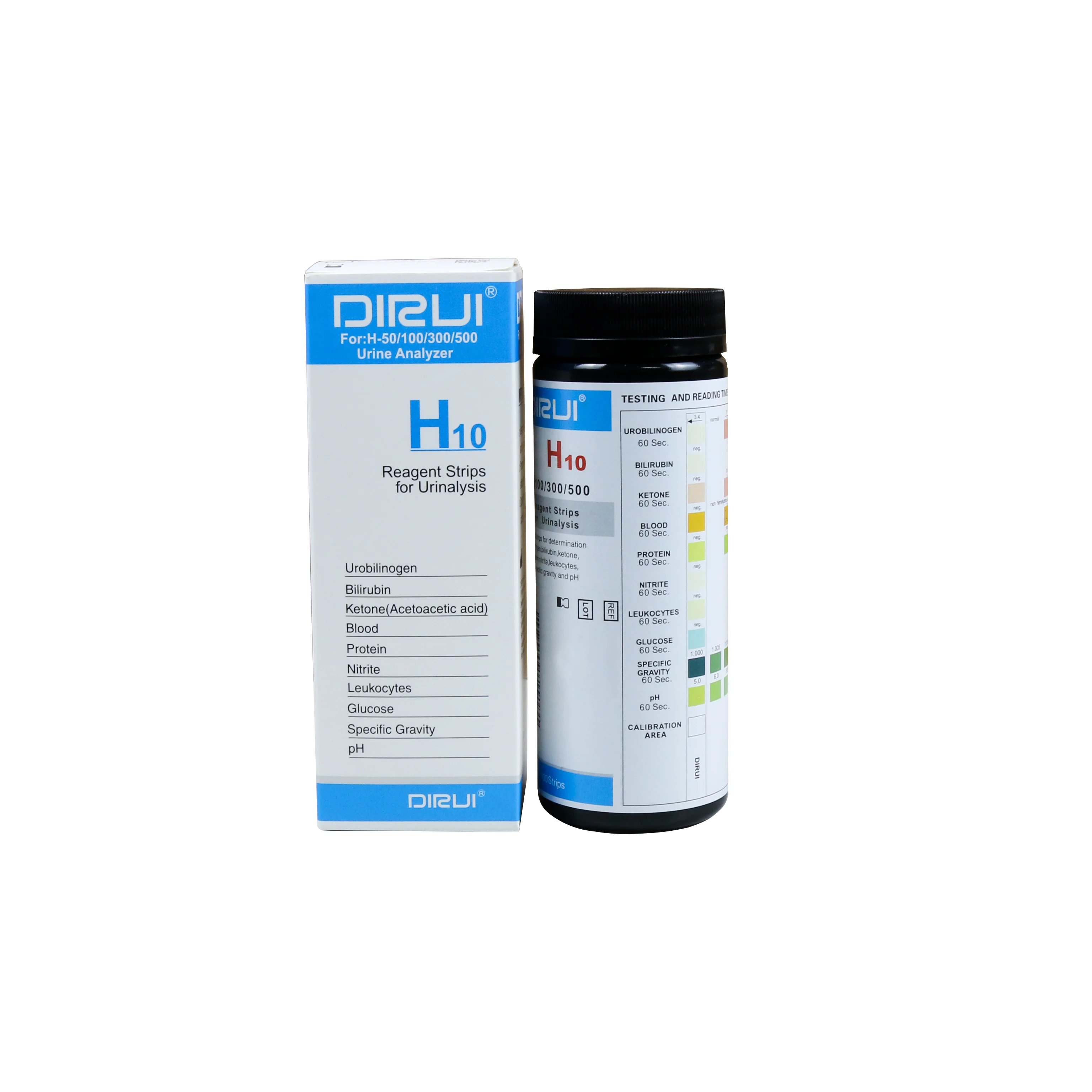 High Accuracy Urinalysis urine test strips 10 parameters test Glucose and Protein