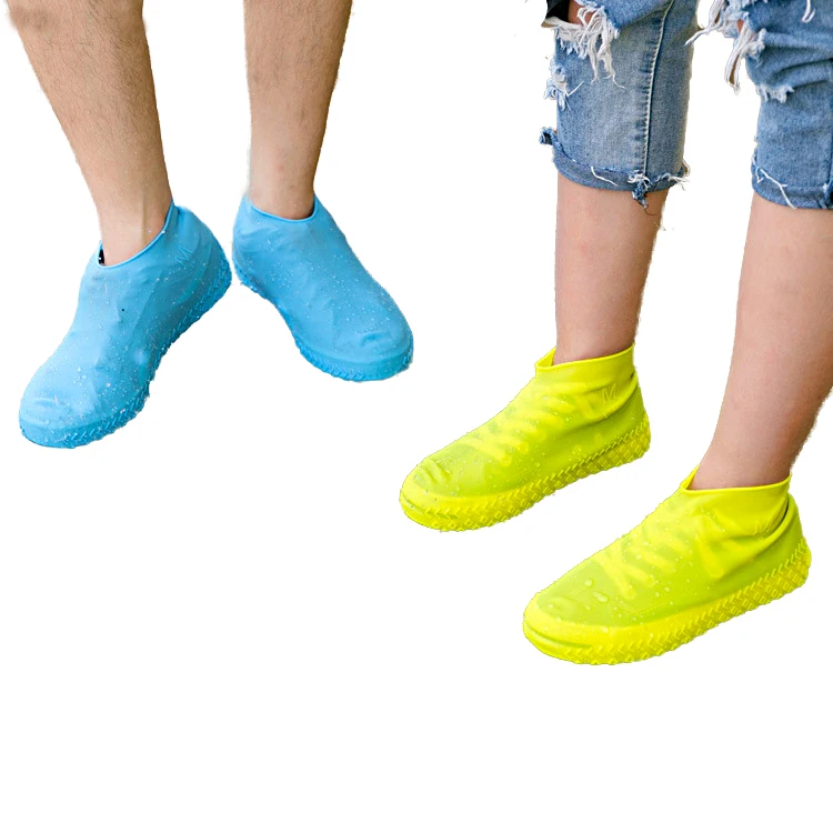 
Hot Sale Clear Rain Boot Anti Slip Rainy Reusable Waterproof Rubber Silicone Shoe 