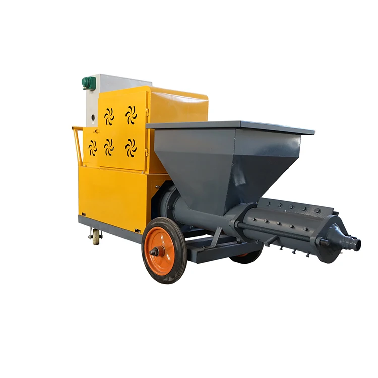 Wall construction putty cement mortar spraying machine