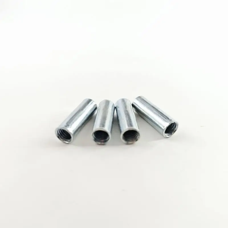 Long Round Coupling Nut 304 stainless steel hex coupling nut internal thread Extension nut