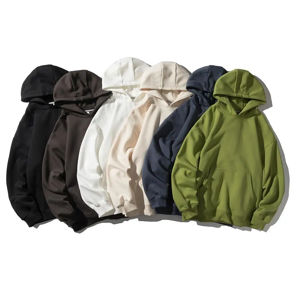 OEM High Quality 700gsm Hoodie Screen Print Logo Embroidered Cotton 100% Hemp Designer Lime Green Hoodies Men Heavy Thick Hoodie