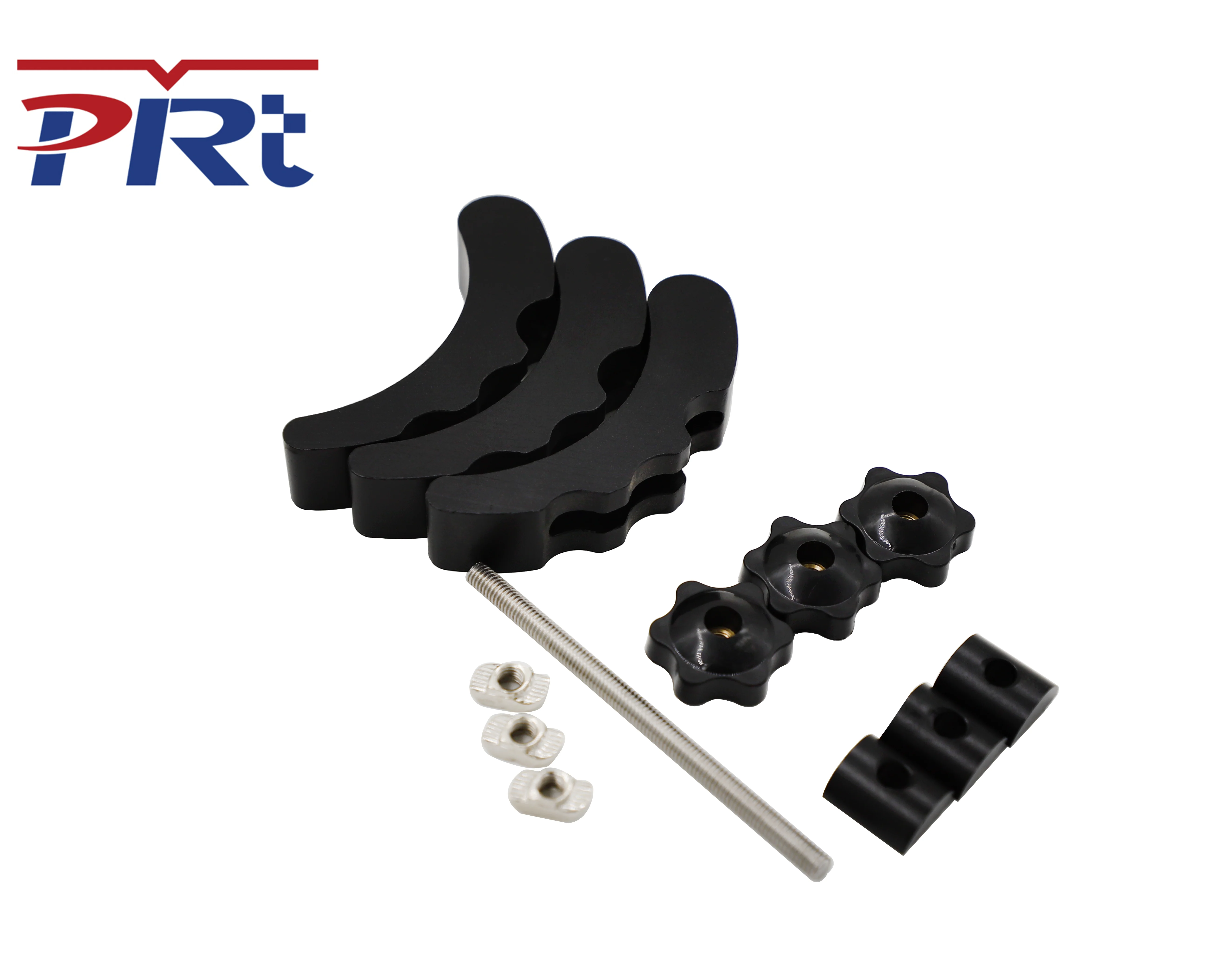 PURUITEKEJI CNC Router Tools Clamp for engraving machine , 4 pieces a set, black printing