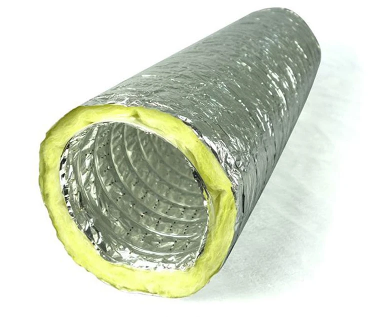 flexible insulation duct 75mm 100mm 110mm 125mm 10inch 18 20 24 inch flexible insulated warm air duct