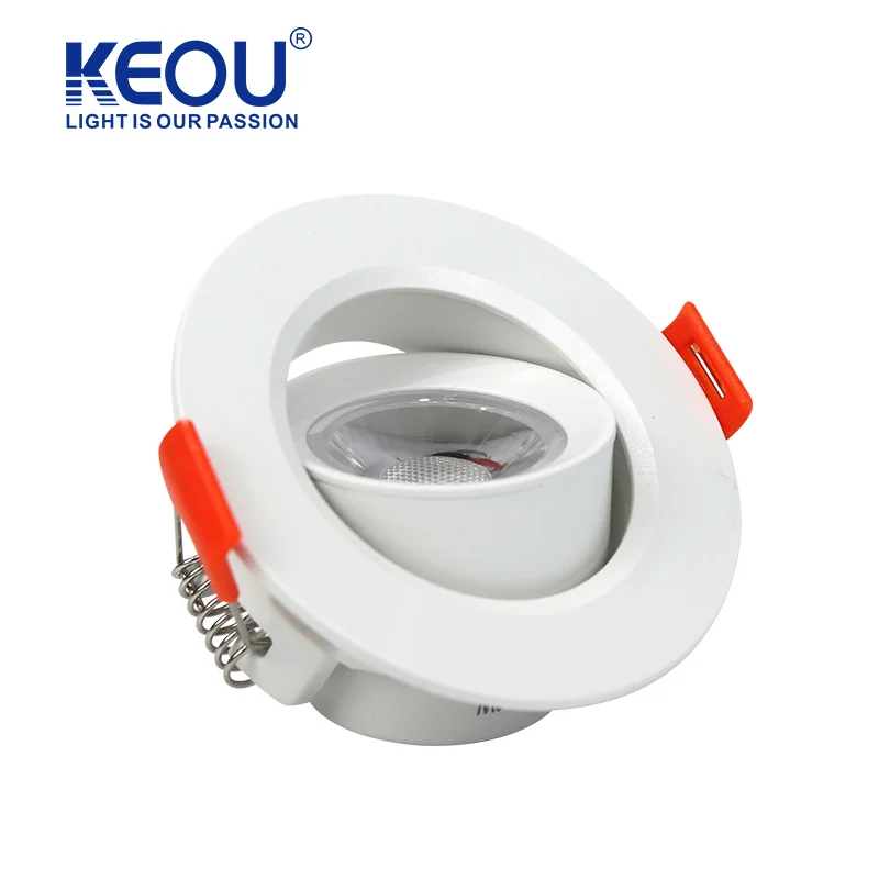 Keou Low Price Round/Square 3 Watt 5W 7W 9W 12W Downlight Led Mini Spotlight With Driver