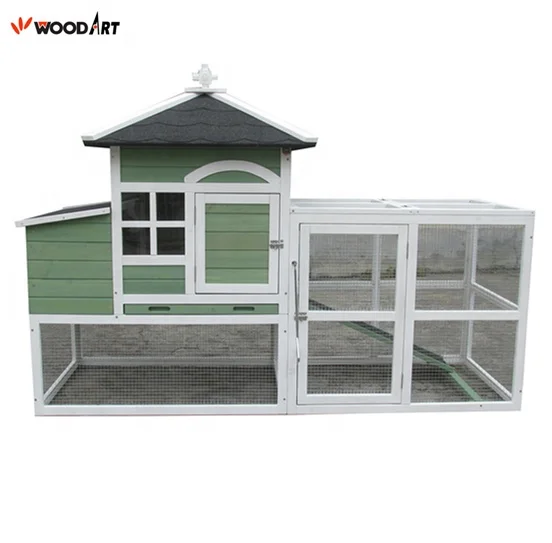 New design wooden Hen chicken coop wood with run for sales