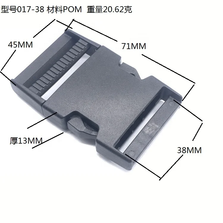 Plastic Backpack Release Buckle Bag Strap Side Clip Hook Webbing Adjustment Buckles Clasp