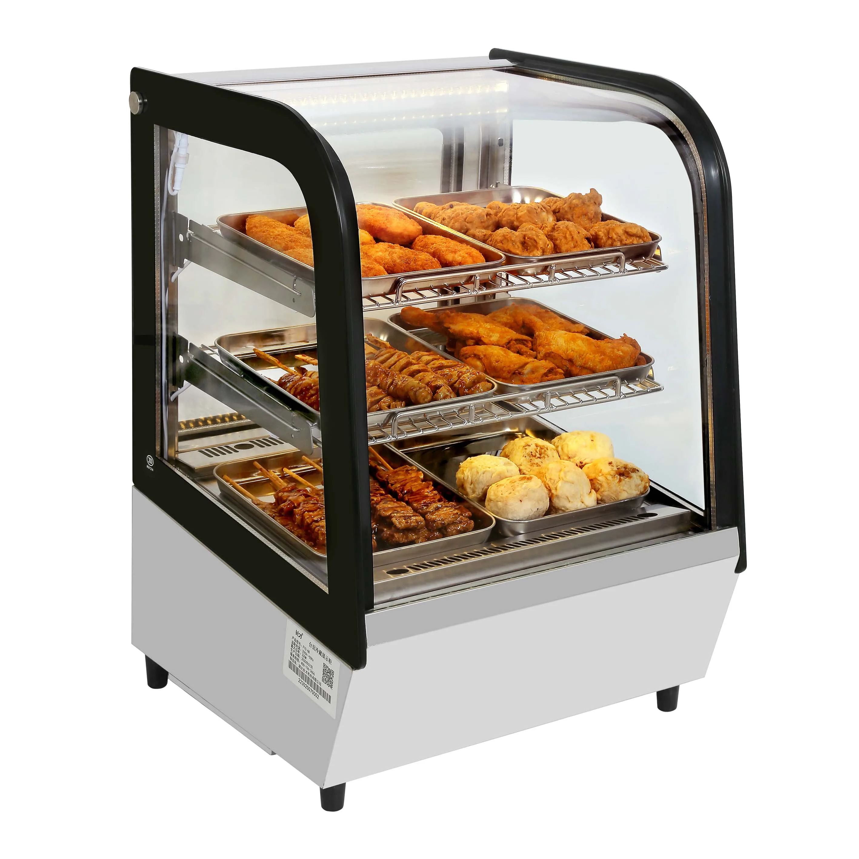 Mini Tabletop Display Refrigerator Bakery Bread Showcase For Convenience Store Fast Food Shop