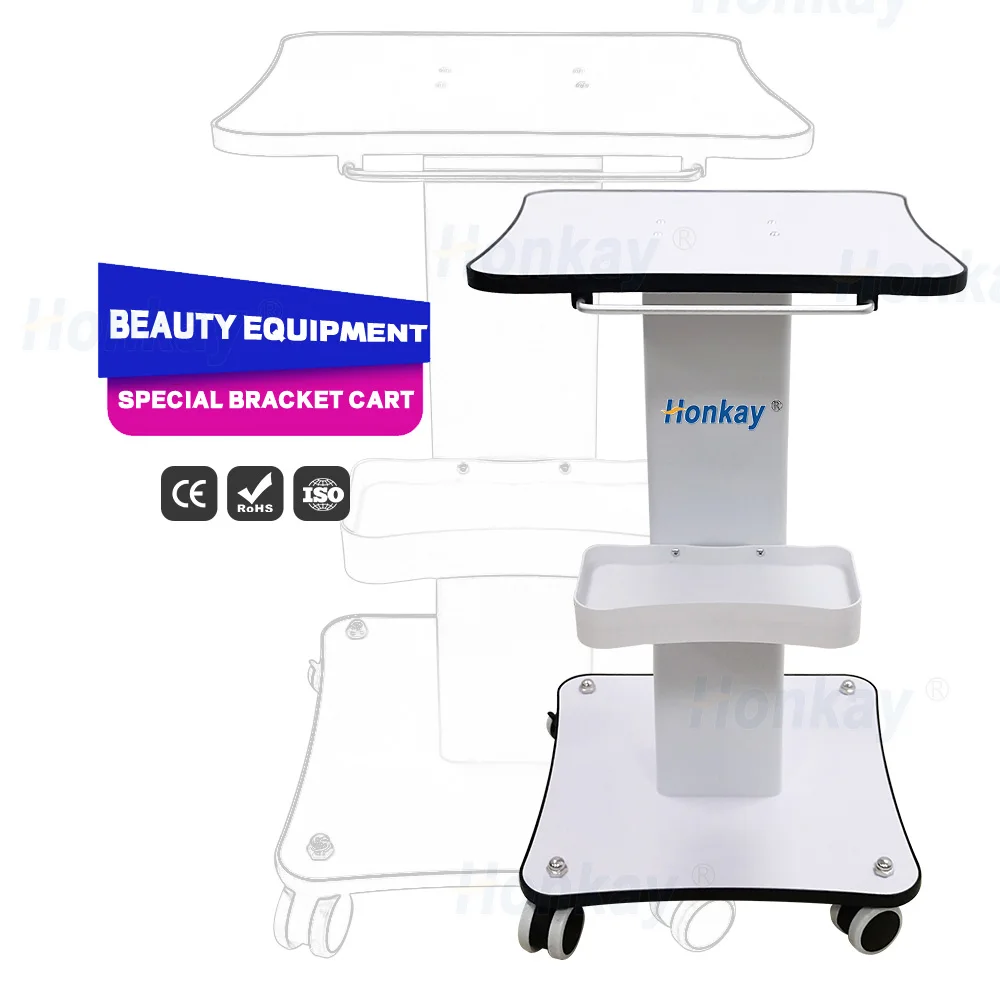 Oem Factory Office Building Glam Hairdressing Wooden Salon Trolley