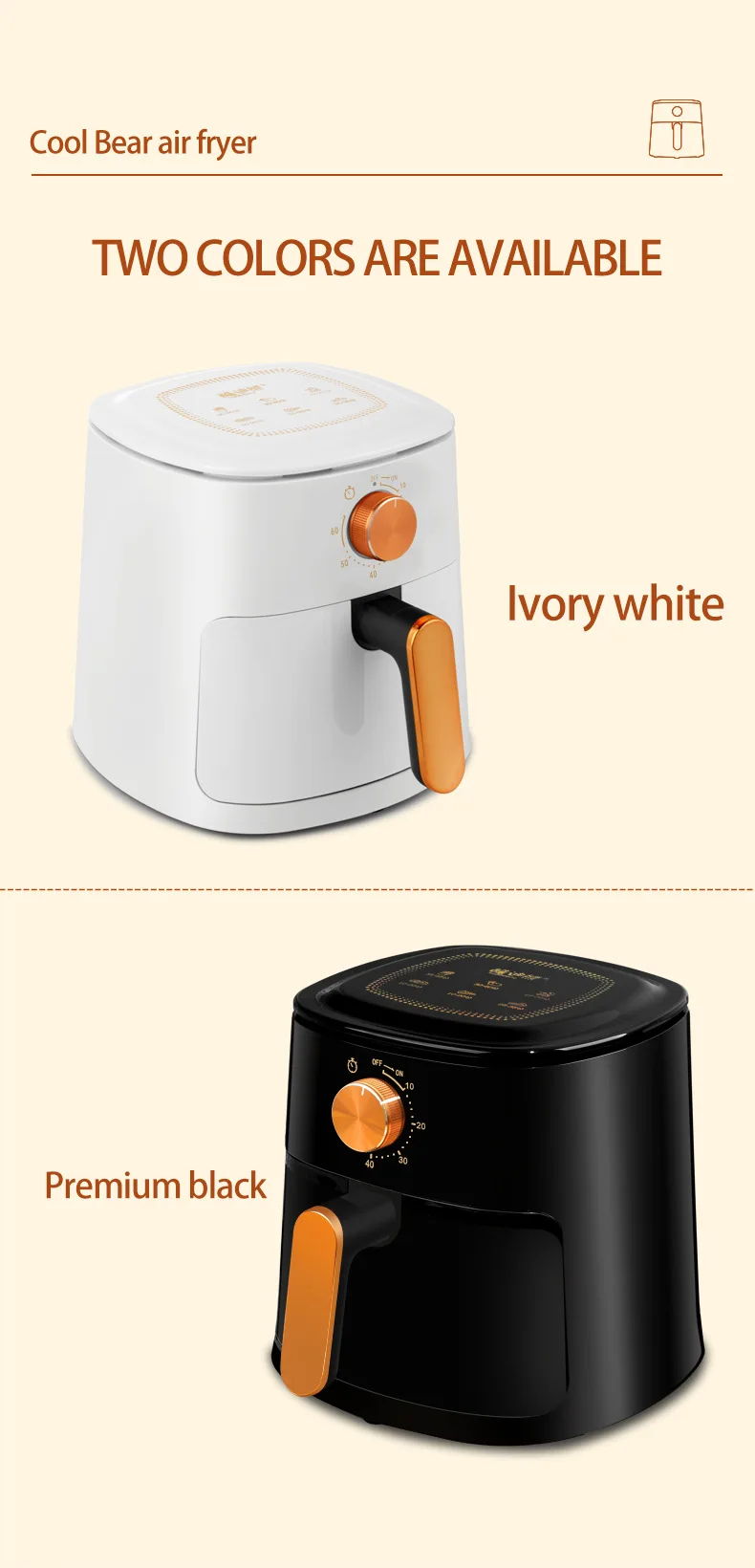Hot Air Fryer 4L 1100W Electric Air Fryer Multi-functional Cookware Household Electric Air Fryer