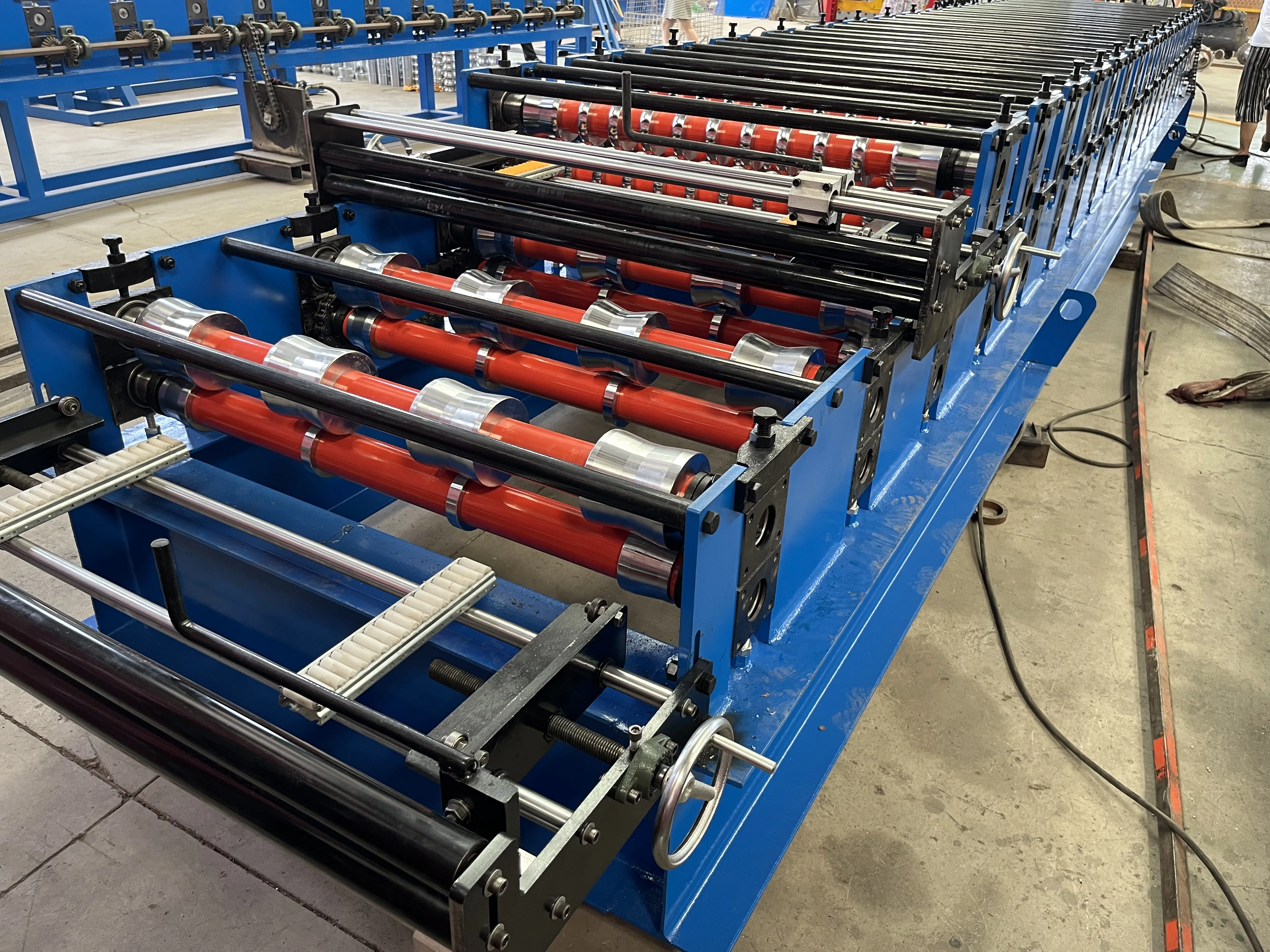 PPGI trapezoidal metal ibr roof sheet machine Roofing Corrugated Panel Cold Roll Forming Machine