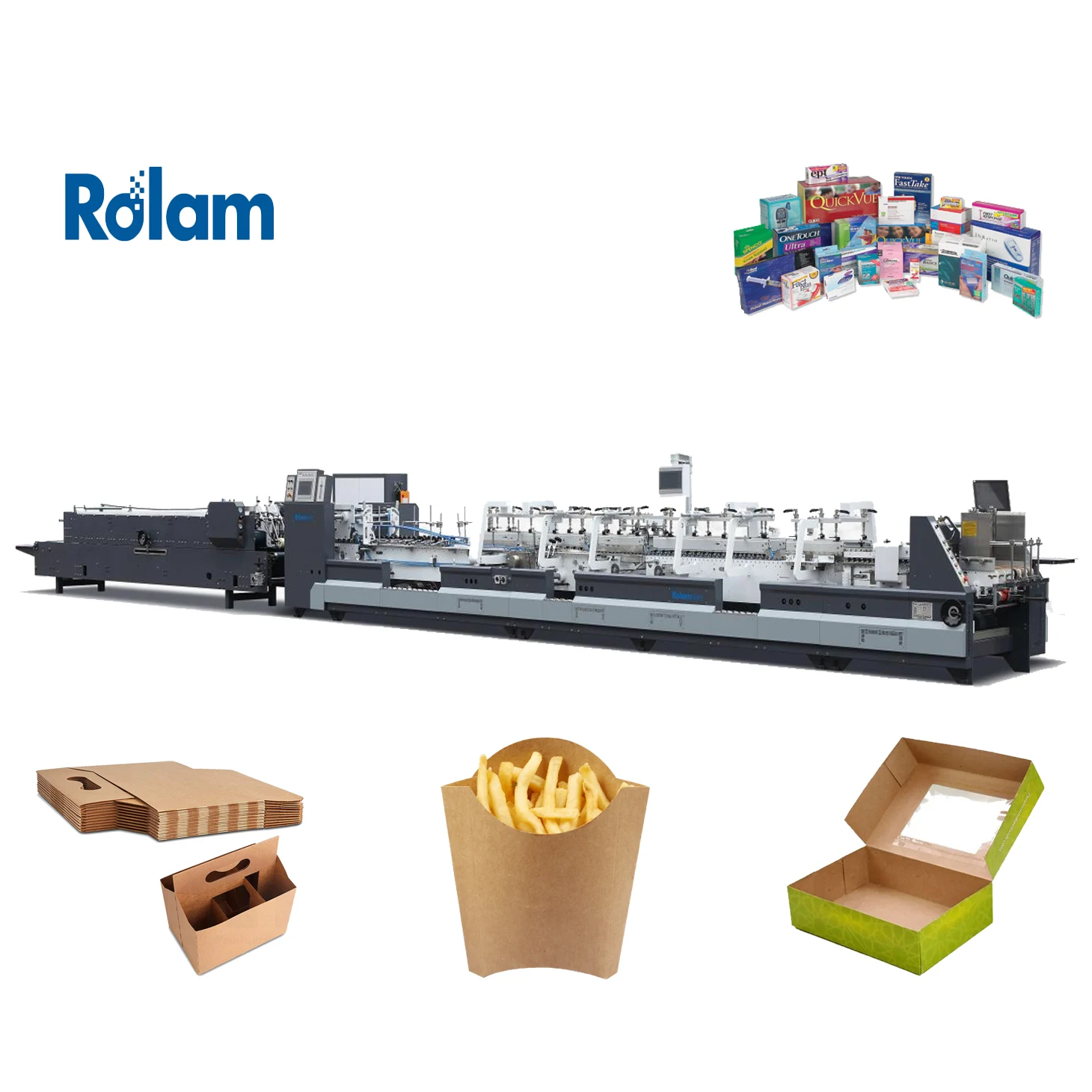 Paper Box Forming Machine Automatic Box Gluing Machine