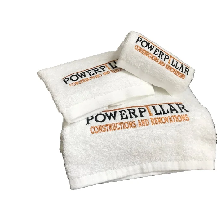 Strong Water Absorbency White or Black 100 Cotton 600 Gsm Cotton Face Bath Towels Set