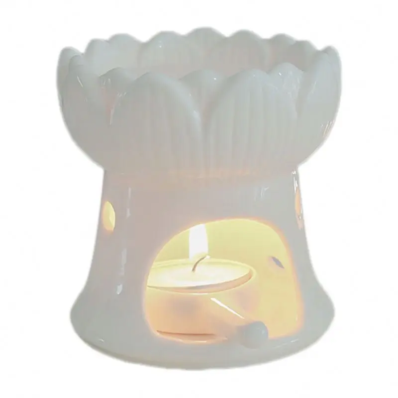 Cheapest Candle wax melt burners ceramic european style lampe berger oil wick burner ceramic oil burner for aromatherapy