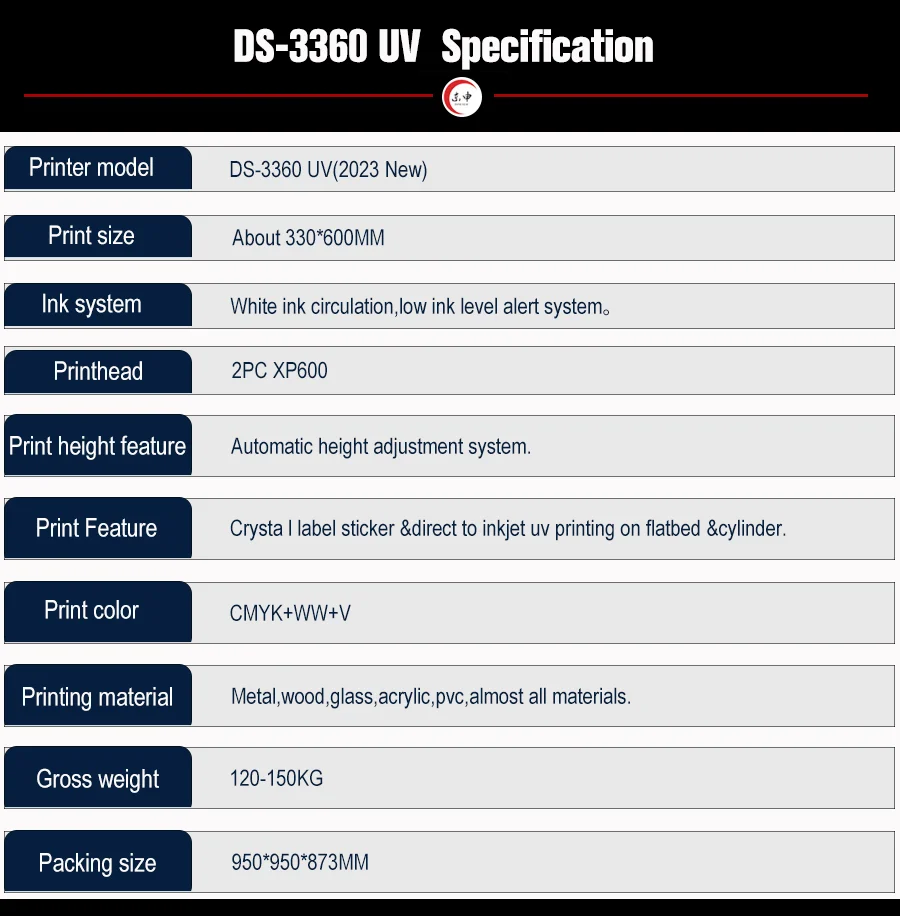 Принтер DOMSEM A3 + UVDTF прямые продажи оптовая цена 33*60 см УФ-принтеры с двойным xp600 для цифровой планшетной печатной машины