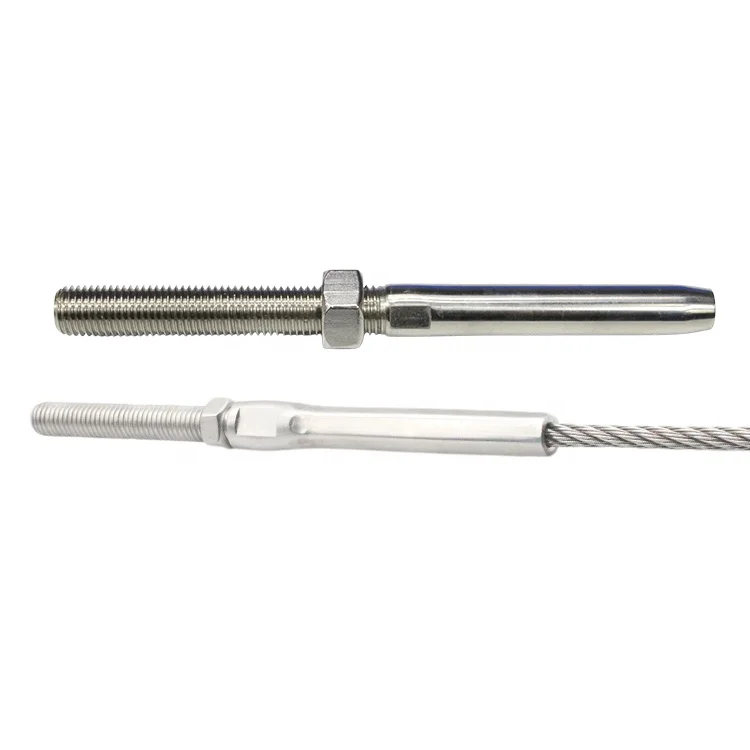 316 Stainless Steel Swage Rigging Stud Wire Rope Thread Terminal