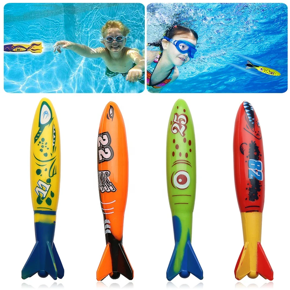Cleanwell Diving Pool Toys Jumbo Set Diving Sticks and Ring Pirate Treasures Toypedo Bandits Fish and Octupus