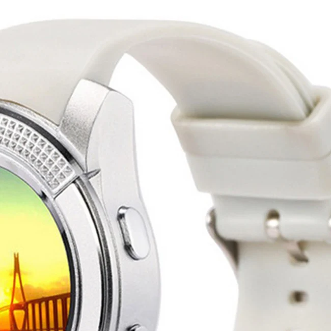 Round screen touch screen SD card & sim card slot sport smart watch with SIM