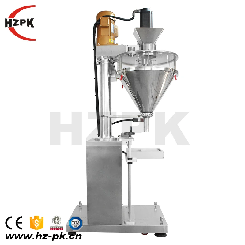 HZPK HZF-B Semi-Auto powder filling machine with weighing, auger filler for spice, milk powder