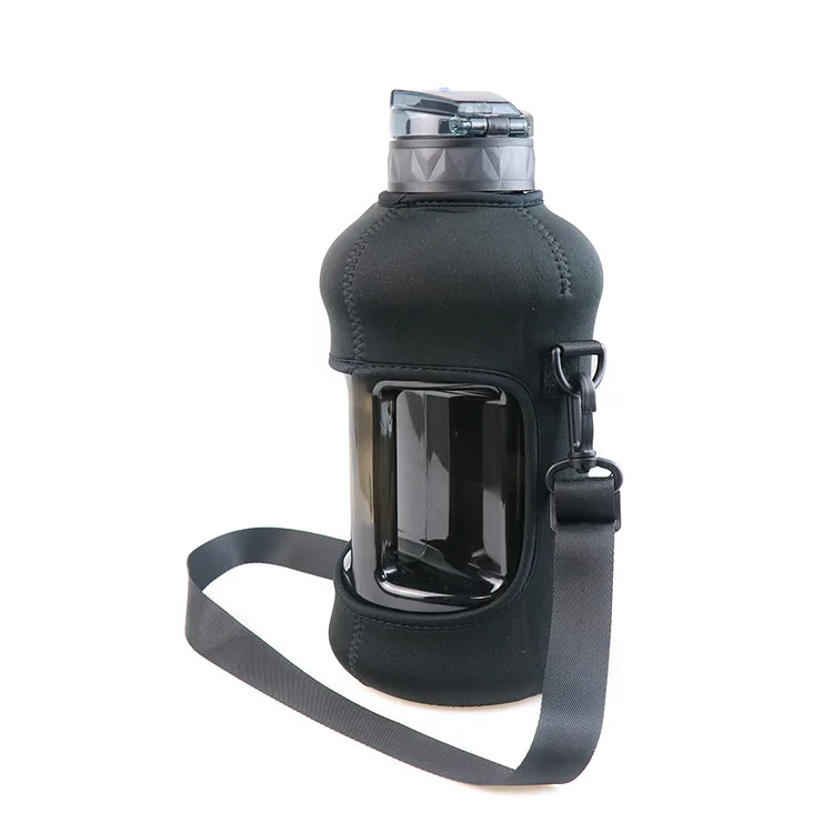 Factory direct sale 74oz Water Bottle with Neoprene sleeve Bpa Free Portable water Container Jug with Handle