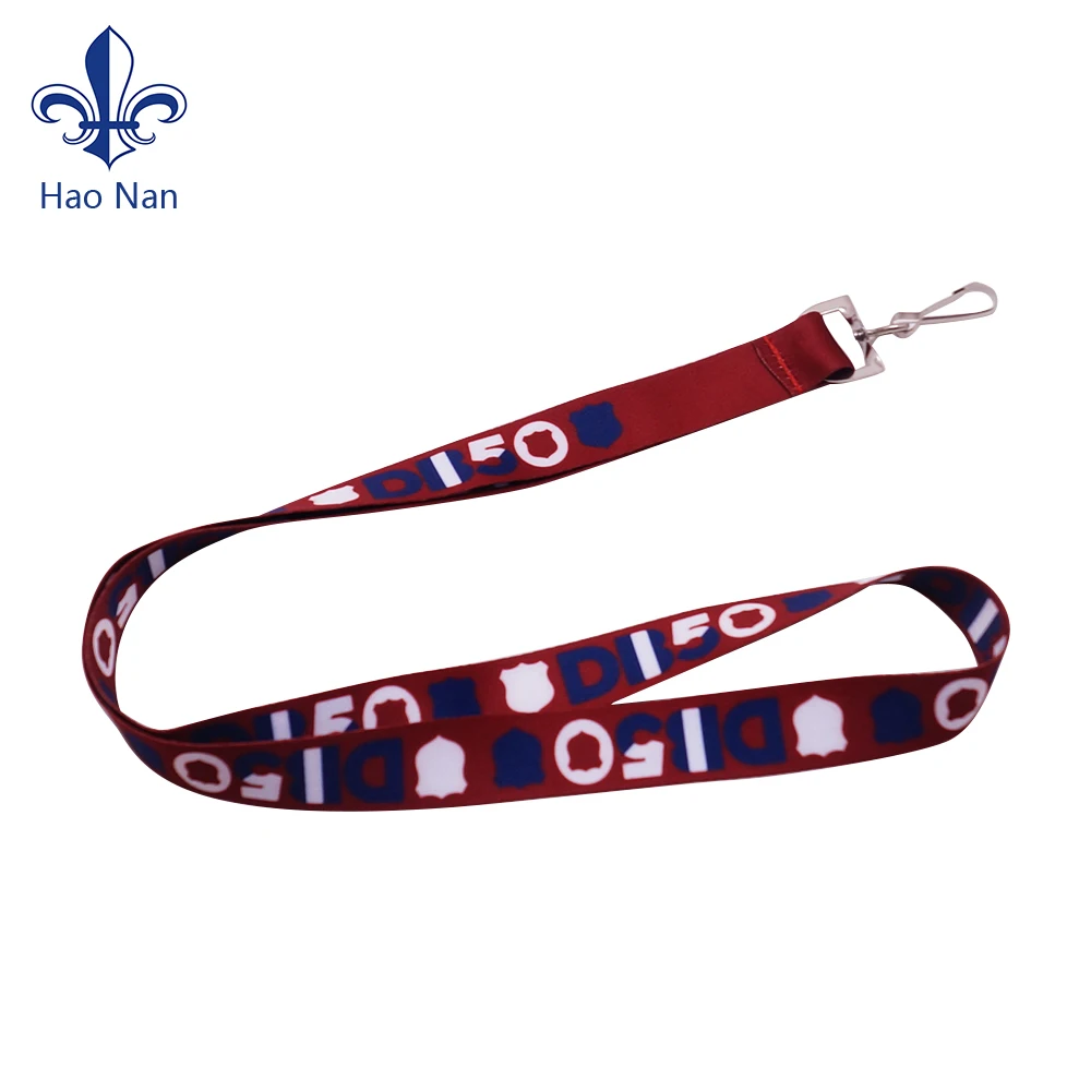 Wholesale Custom High Quality Sublimation  Id Card Key Neck Strap Polyester Lanyard With Swivel Clip