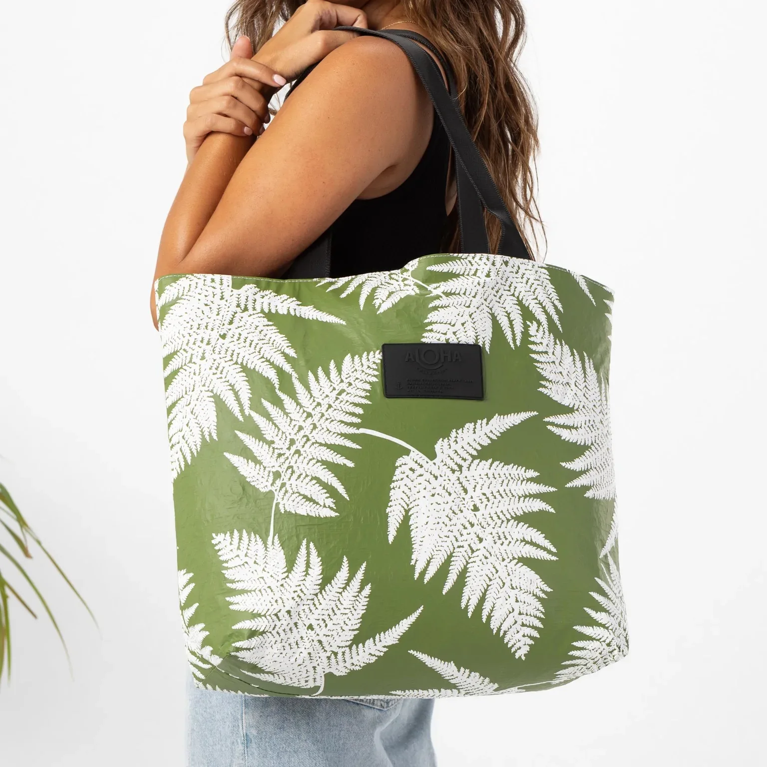 Large Custom Washable Eco Friendly Tear Resistant Shopping Beach Handbag Fashion Zipper Dupont Tyvek Paper Tote Bag